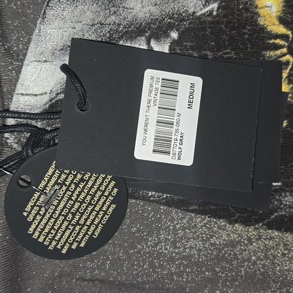 Darc Sport Men's You Weren't There Premium Vintage T-Shirt Gray Sizes M & L NWT - Picture 8 of 13